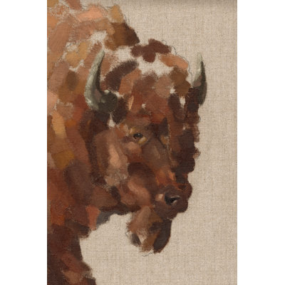 Tiled Bison I - Painting