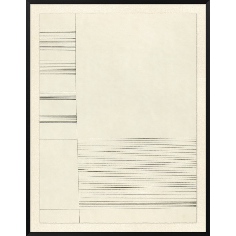 Lines and Boxes 4 Framed Drawing Print