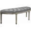 Banc de lit semi-circulaire à bout capitonné