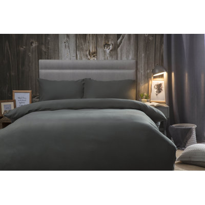 Cotton Solid Colour Duvet Cover Set with Pillowcases
