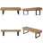 59" Farmhouse Wood Bench with 5.5" Thickened Top, Heavy-Duty Metal Legs, 550 lbs Capacity, 15-Minute Assembly-1317112360