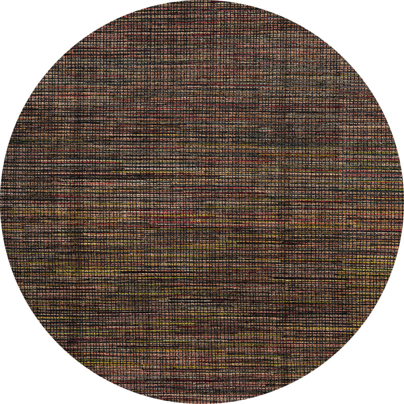 Abstract Indoor Rug, Round 8'