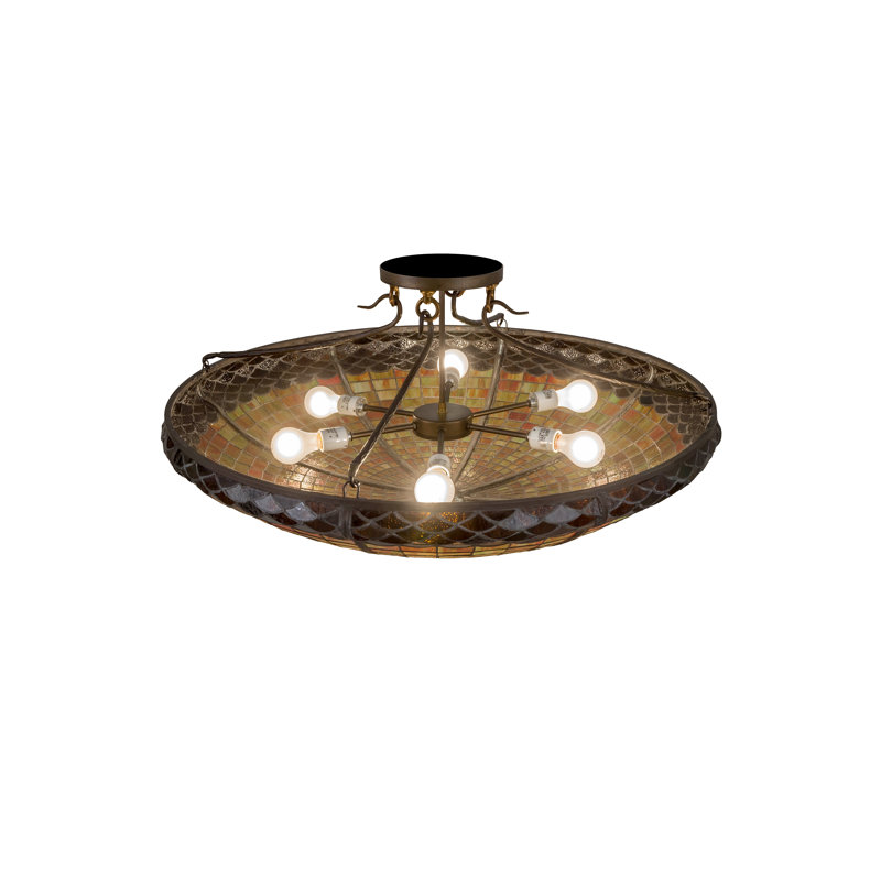 Rustic Lodge 6 - Light Flush Mount