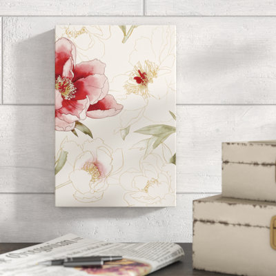 «Unfinished Floral II», peinture sur toile