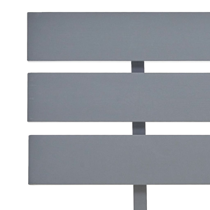 vidaXL Bed Frame Solid Pine Wood, European Single (95 x 200 cm), Grey