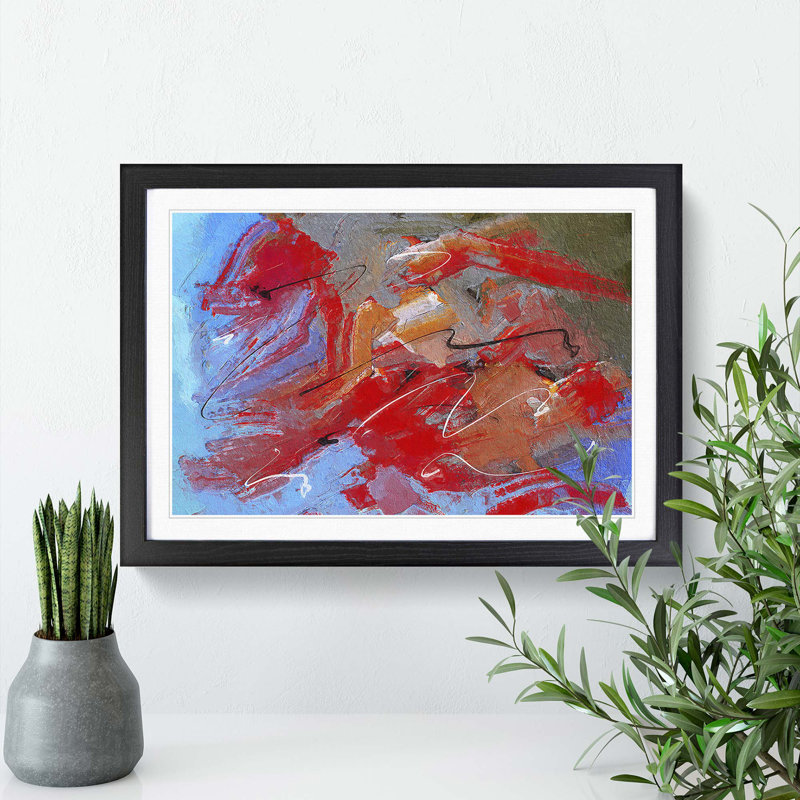 Abstract Vol.82 by S.Johnson - Single Picture Frame Print, 33cm H x 45cm W x 2cm D, Black Framed