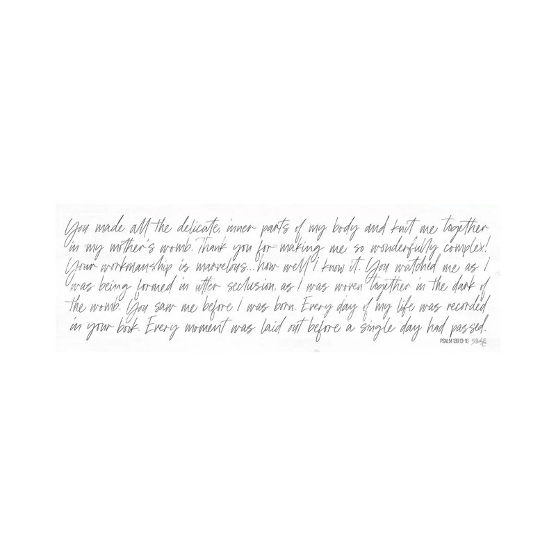 Psalm 139 by Marla Rae - Wrapped Canvas Panoramic Gallery-Wrapped Canvas Giclée, 121.92 cm H x 40.64 cm W x 3.175 cm D