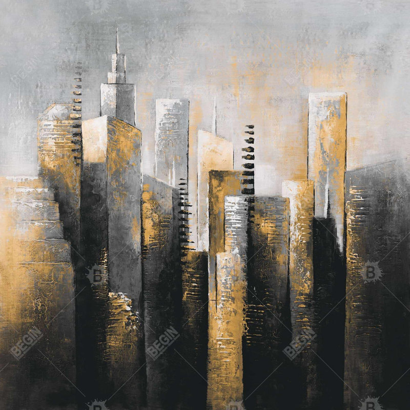 " Abstract Gold Skyscraper "