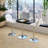 Stewartsville 3-Piece Pedestal Faux Leather Dining Set-455455593-494163889