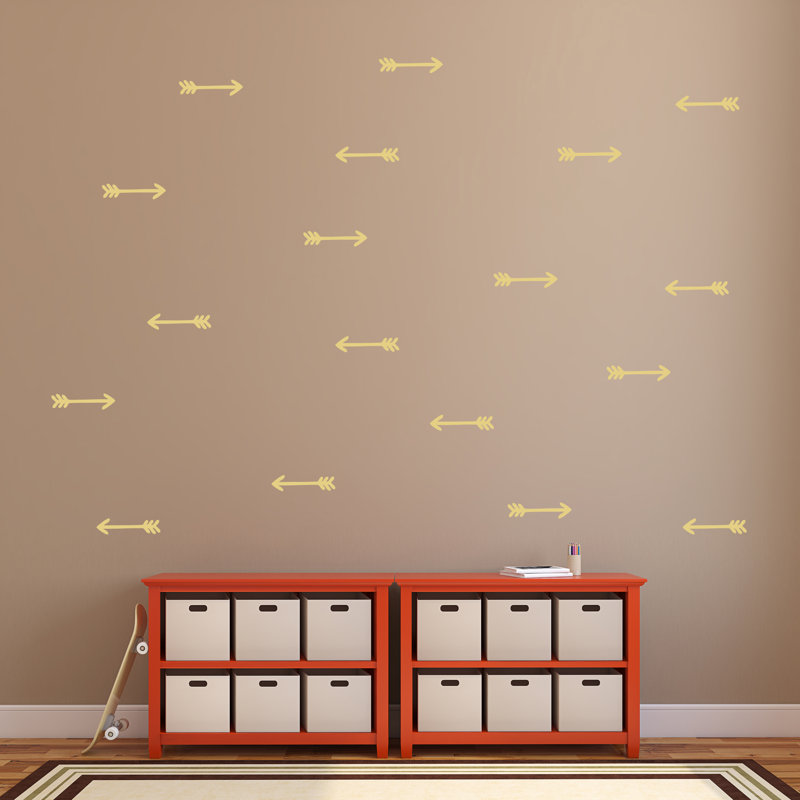 Décalcomanie murale flèches dessinées, Beige clair