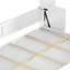 Lit escamotable blanc multifonctionnel peu encombrant avec bureau et conception moderne