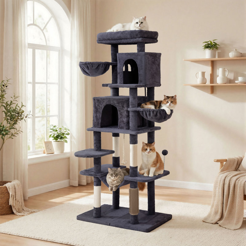 176 H Cat Tree, Grey