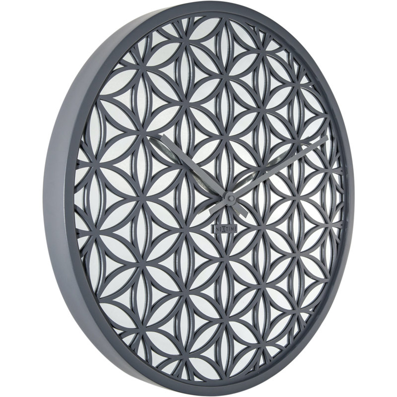 Mirror 19.7" Wall Clock, Gray