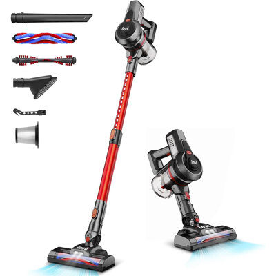 Cordless Vacuum Cleaner, 6-In-1 Rechargeable Rod Vacuum Cleaner, Powerful Battery Vacuum Cleaner, 2200 M-Ah Running Time Of Up To 45 Minutes, Lightwei -  c&g home, m507