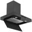 Hotte murale convertible 30 po en acier inoxydable noir Ancona