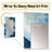 Blue Ethereal Coastal Horizon III - Landscapes Large Wall Mirror, Blue Decorative Mirror, Printed Metal Art-315612284
