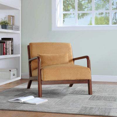 Wooden Lounge Style Accent Chair