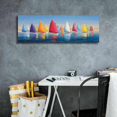 «Flying Colors» par Sally Caldwell Fisher, art mural sur toile giclée