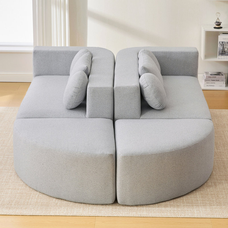Canapé modulaire Boneless Couch, Gris