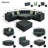 Alizeh 94.1 " W Wicker Patio Sectional with Cushions