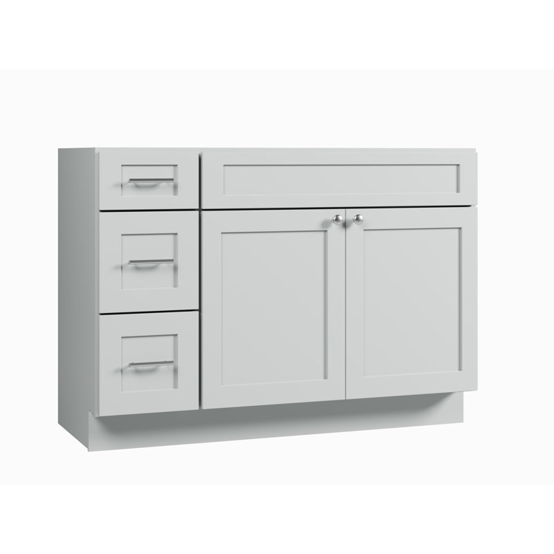 Base de meuble-lavabo simple 48 po Disar, Gris
