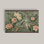 Très grand art mural rétro Heron - impression sur toile botanique florale
