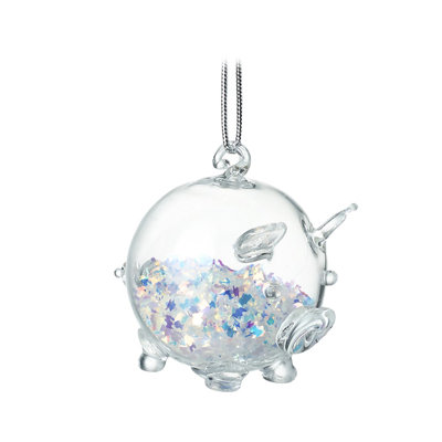 6cm Glass Animals Ball Ornament
