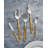 Colonnade 18/10 Stainless Steel Gold 45 Piece Set, Service For 8 With Hostess Se