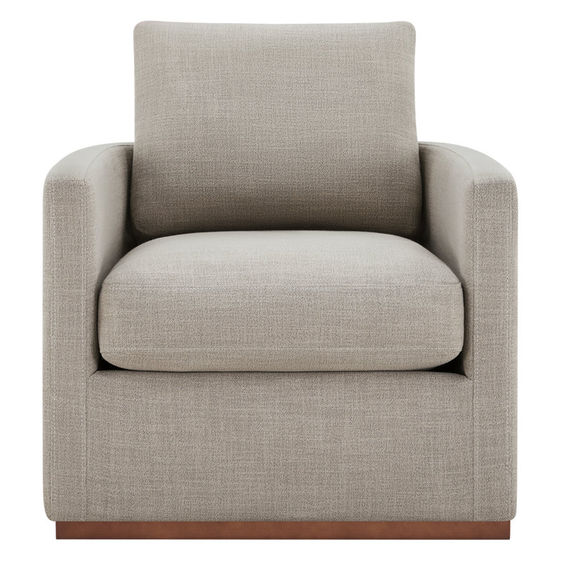 Foster Swivel Accent Chair(Set Of 2), Blue Polyester Blend