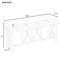 Console en placage d'acacia de 60 pouces avec 4 tiroirs et rangement inférieur ouvert-1336459914