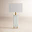 Lampe de table laiton doré / blanc de 30 po Weldon