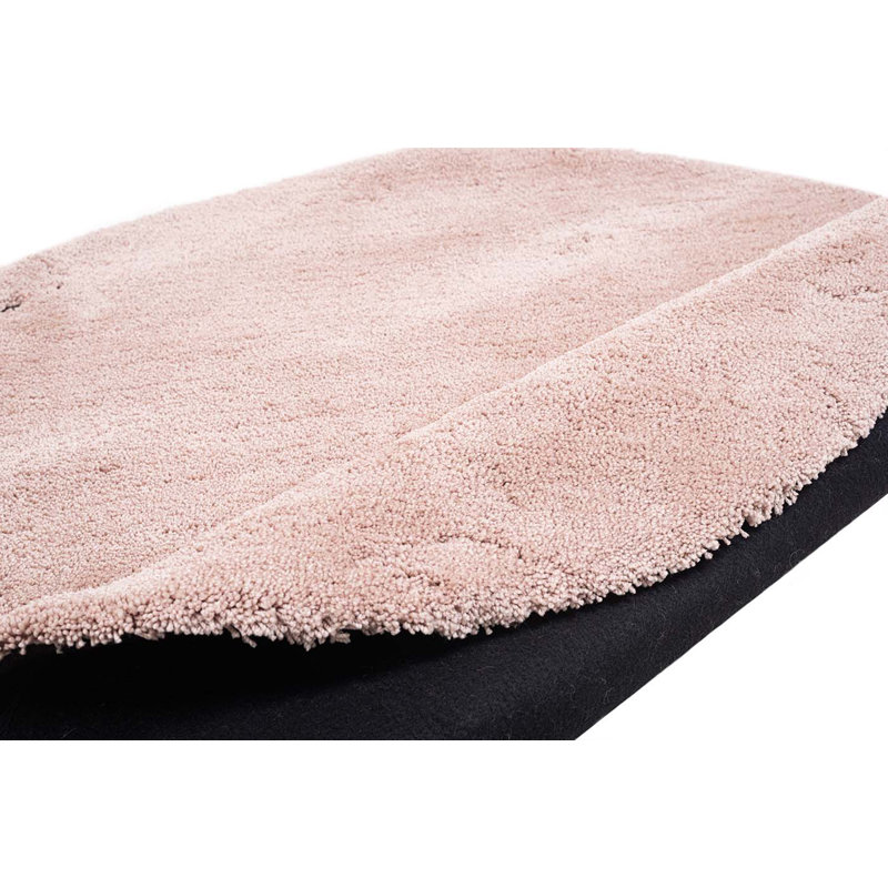 Solid Colour Hand Woven Area Rug, Round 100cm
