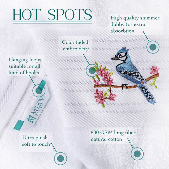  Blue Jay 6-Piece Luxury Towel Set