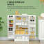 Armoire de cuisine de style nordique, armoire de cuisine, armoire de cuisine, blanc-1601844716