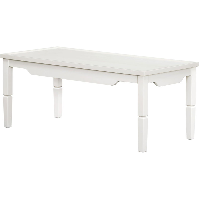 Table basse Becki Owens X Livabliss Doheny, Blanc / Blanc