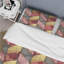 Ensemble de housse de couette chevron rose doré Glam VII - Mid-Century-109173541