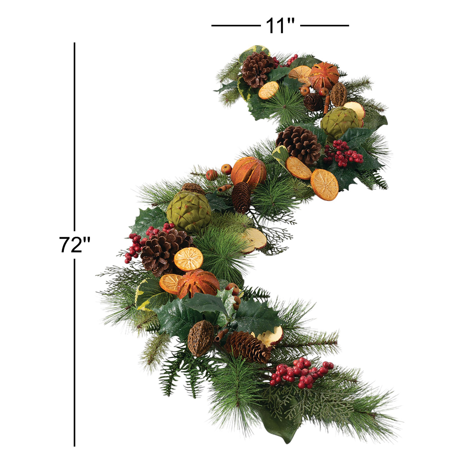 72'' in. Faux Mixed Assortment Garland
