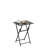 2-Piece Folding TV Tray Table No Assembly Required Portable Sofa Side Table, Industrial Snack Table