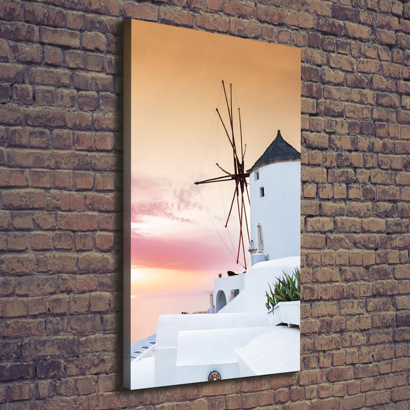Santorini Greece - Wrapped Canvas Print