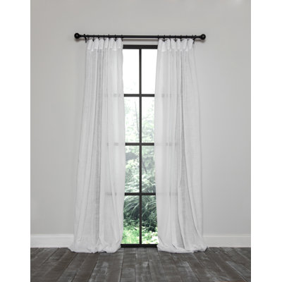 Agamdeep Semi Sheer Curtain Single Panel