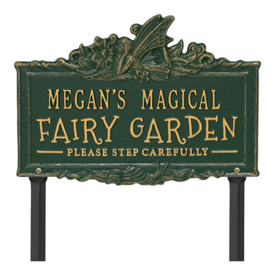 My Fairy Garden Personalized Lawn Plaque