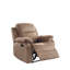 Fauteuil inclinable brun avec accoudoirs coussinés