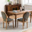 Antique-Style Solid Wood Dining Chairs, 2 Units, Pu Leather Covering, Handmade Details, Colour Comfortable 2 , Structure, Seat, Sponge Spring Cushion, Greenish
