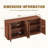 Modern Wavy Sideboard with Curved Contour and Four Doors-1707462029