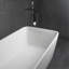 Baignoire de trempage autoportante à surface solide de 67 pouces pour salle de bain