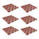 Walk This Way ! Gardening 1 Patio 11.5" x 11.5" Plastic Interlocking Tile in Terracotta