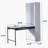 Large Fold-Out Convertible Writing Table for Space Saving, White