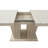 Rectangular Extendable Dining Table, Suitable For 6-10 People, With Veined Travertine Pattern, Dimensions 160-200 Cm, Simple And Elegant.