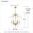 Kaydenn 6 - Light Dimmable Geometric Chandelier