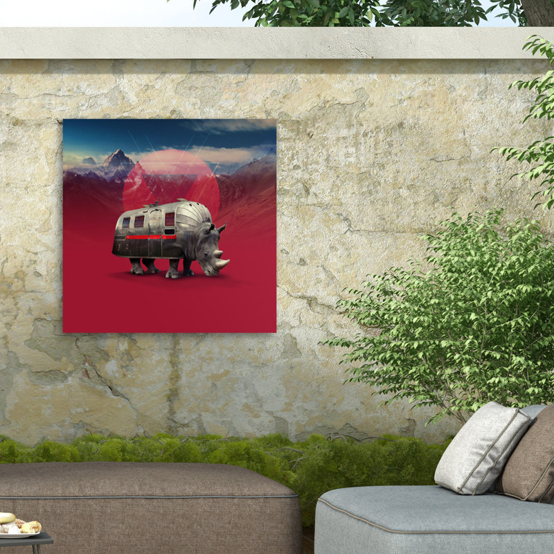 Toile d'extérieur Ali Gulec Rhino, H 14 po x l 14 po